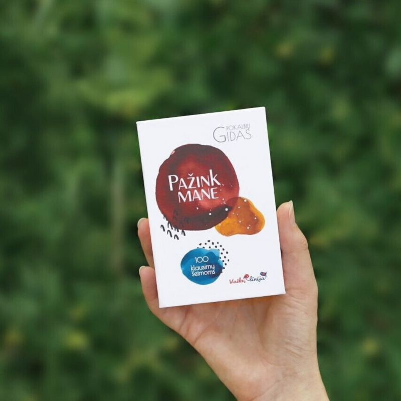 Žaidimas šeimoms "Pažink mane"