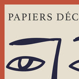 Plakatas "Woman Face Papiers Decoupes”