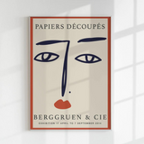 Plakatas "Woman Face Papiers Decoupes”