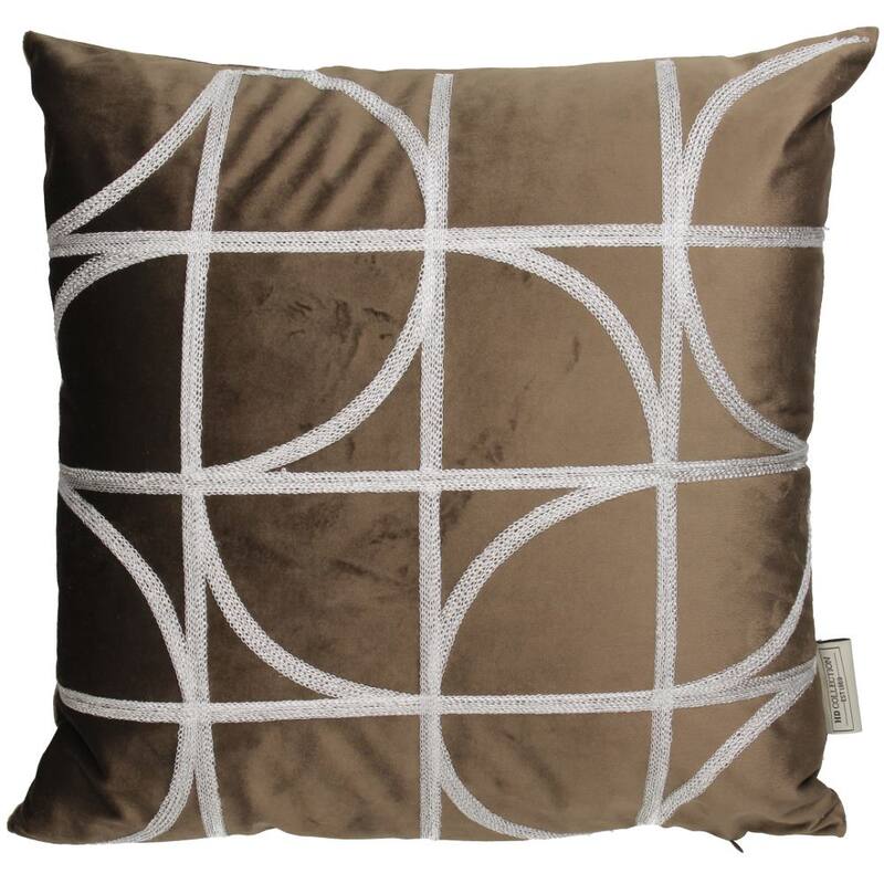 Pagalvėlė "Geometric Brown" (45 x 45 cm)