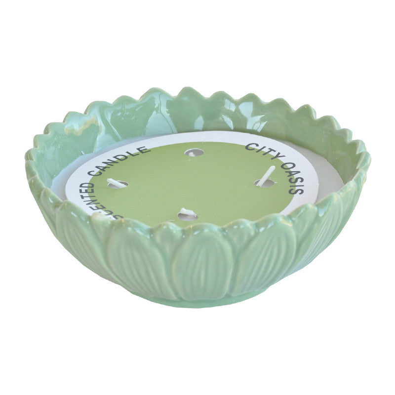 Žvakė indelyje "Green Leaf"