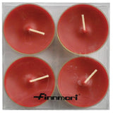 Arbatinės žvakutės „MAXI red