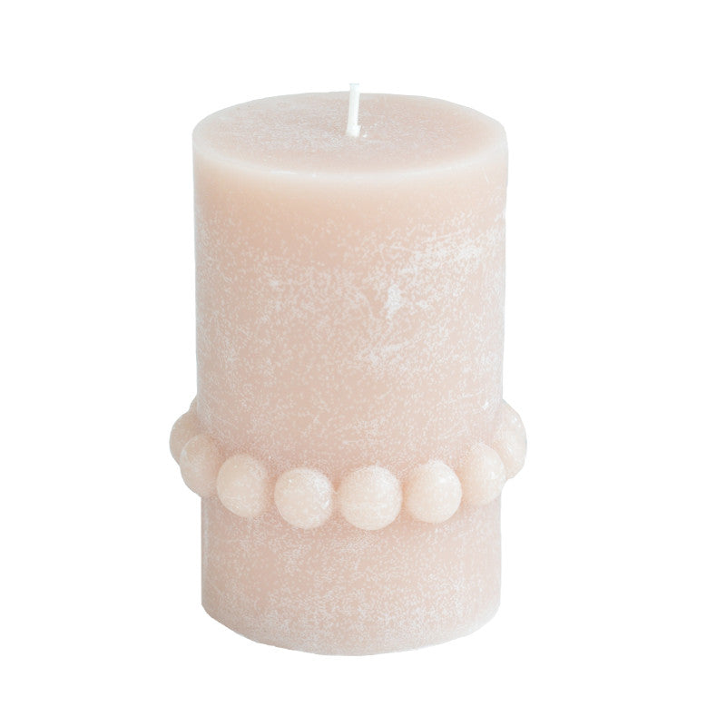 Žvakė "Beige Bubbles" (10 cm)