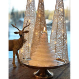 Žvakė „Christmas Tree White" (12 cm)