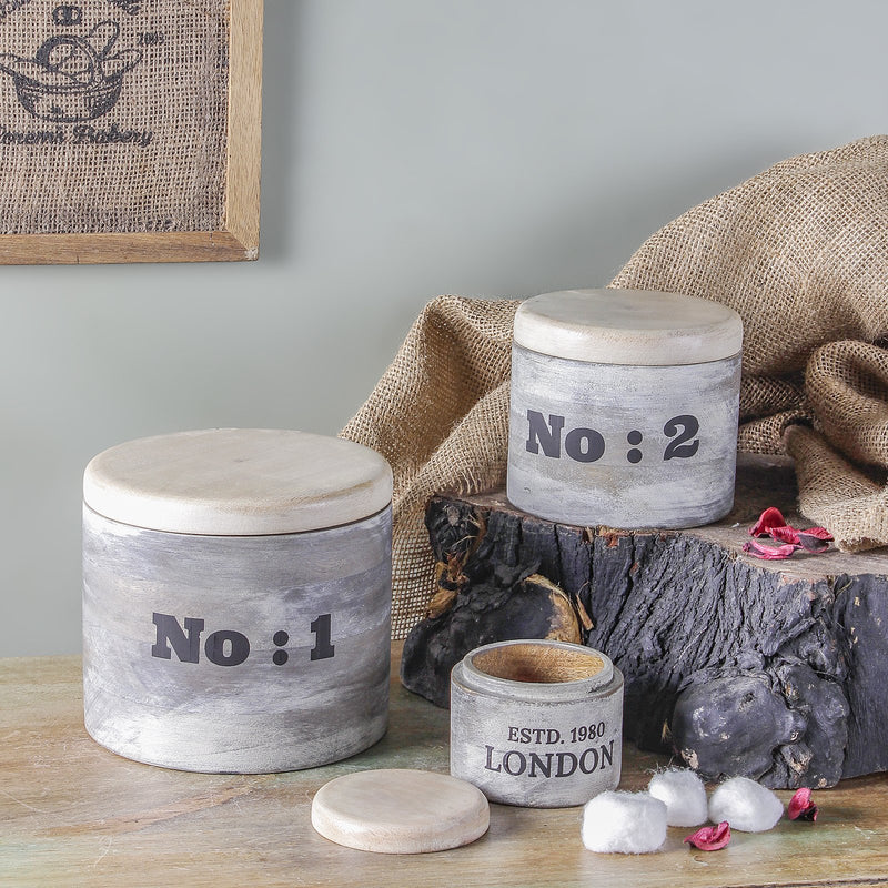 Dusky Grey Wooden Boxes online