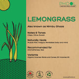 Kūginiai smilkalai „Lemongrass“ (Tikroji citrinžolė)