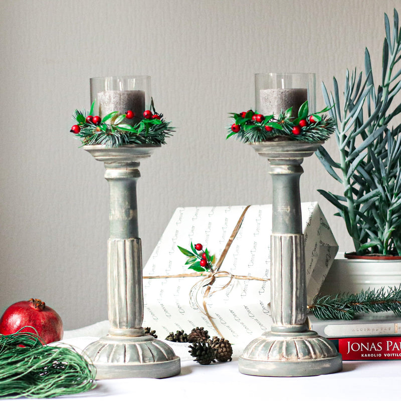 Medinė žvakidė „Arable" (1 vnt.)