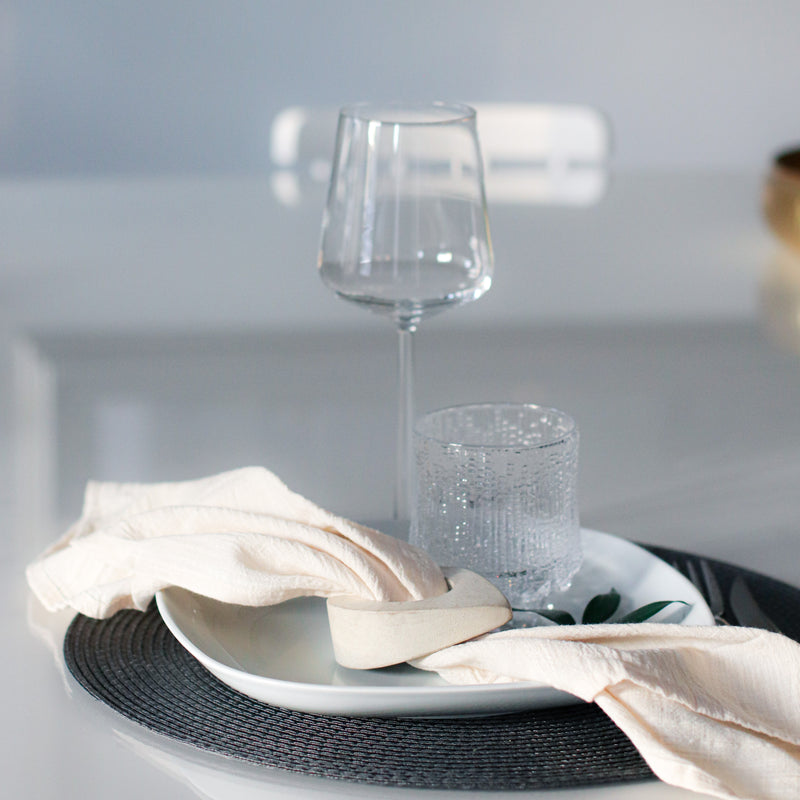 Servetėlių žiedai „White chocolate" (2 vnt.)