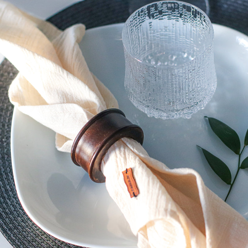 Servetėlių žiedai „Dark chocolate" (2 vnt.)