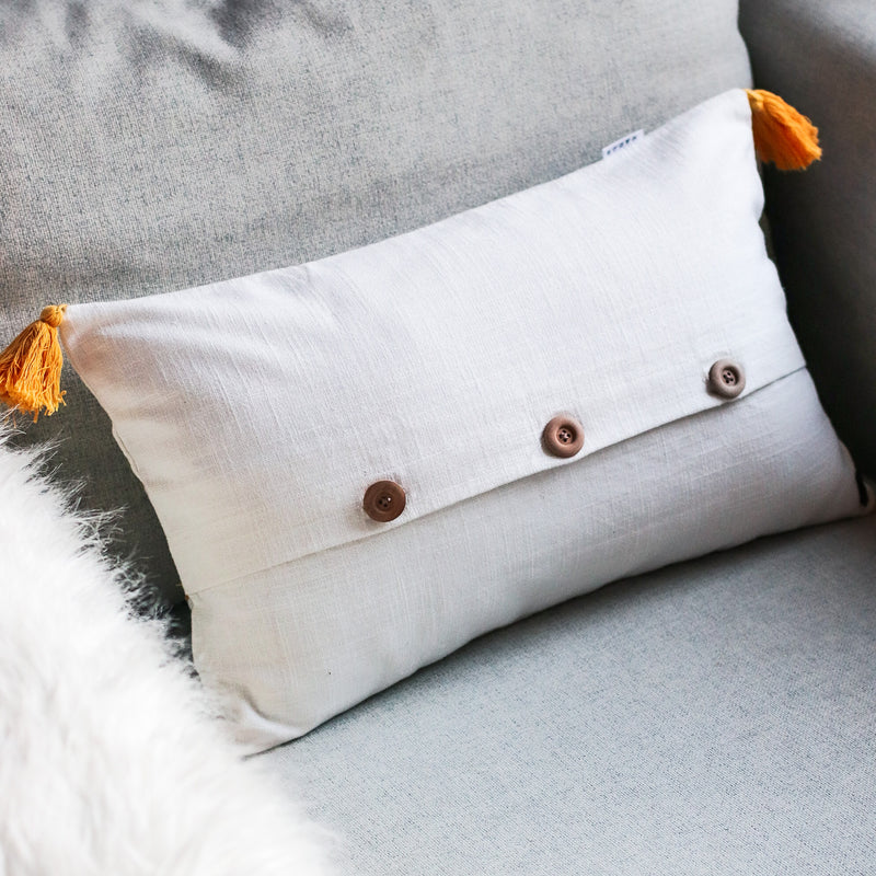 Pagalvėlės užvalkalas „Mustard Stitches"